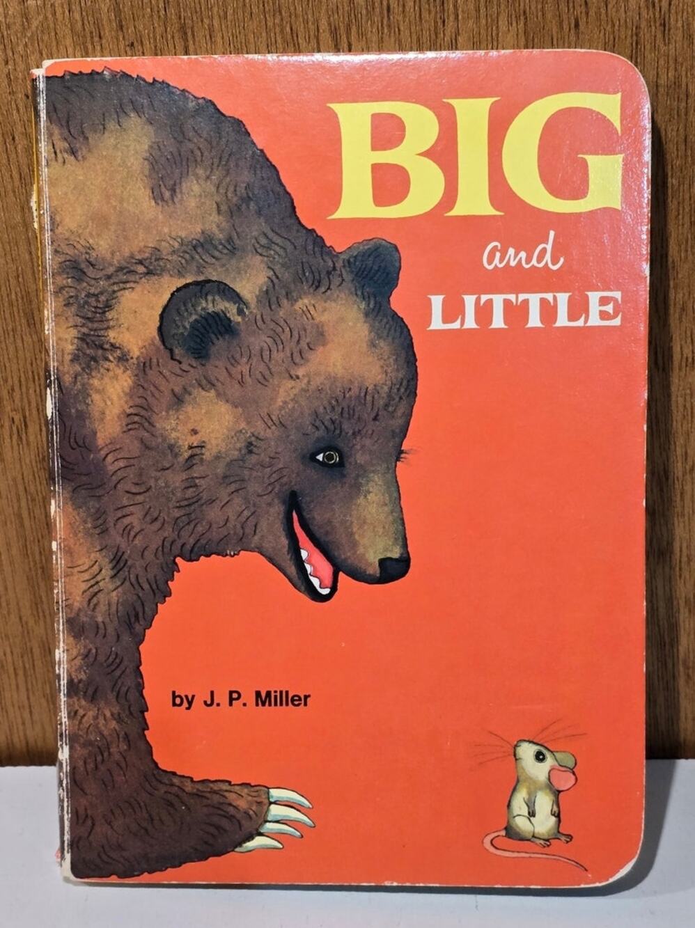 Vintage Random House Big and Little Board Book J P Miller Vintage 1976 Animals
